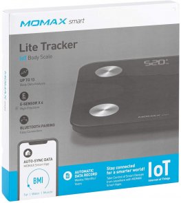 Смарт ваги Momax Lite Tracker IoT Body Scale Black (EW2SD)