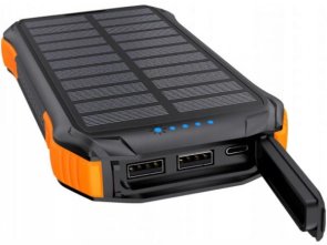 Батарея універсальна Choetech B658 10000mAh Solar Panel Black/Orange (B658-OR)