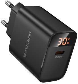 Зарядний пристрій BOROFONE BA97A Ilustre 30W Black (6941991120480)