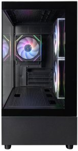 Корпус 1stPlayer Mi5-BK-2FC7R-1FC7 Black with window