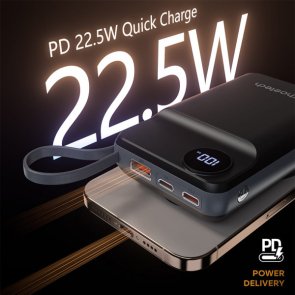 Батарея універсальна Choetech B696 10000mAh 22.5W Black (B696-BK)
