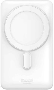 Батарея універсальна Baseus Magnetic Bracket Wireless Fast Charge 10000mAh 20W White (PPCX000202)