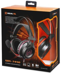 Гарнітура Real-EL GDX-7450 Black (EL124100039)