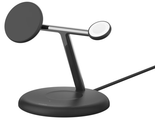 Бездротова зарядна станція Belkin BoostCharge Pro 3in1 Qi2 15W Black (WIZ023VFBK)