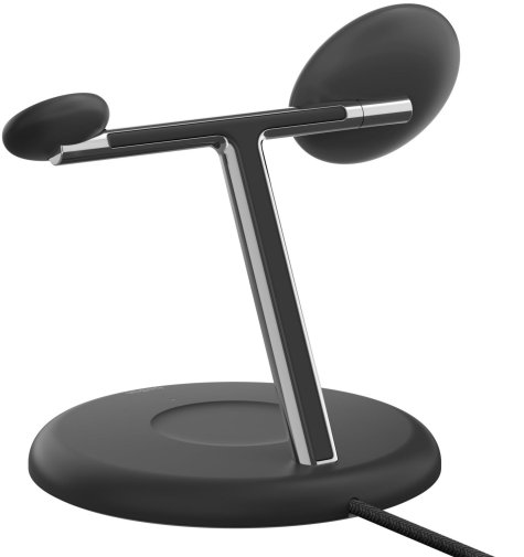 Бездротова зарядна станція Belkin BoostCharge Pro 3in1 Qi2 15W Black (WIZ023VFBK)