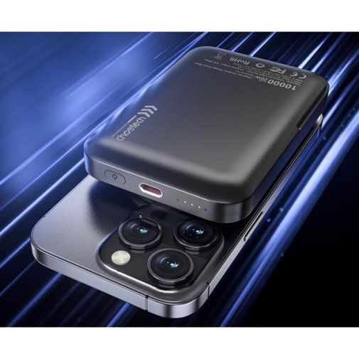 Батарея універсальна Choetech B743 10000mAh Magnetic Wireless 20W Black (B743-CCBK)