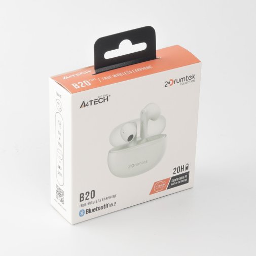 Навушники A4tech B20 Grayish White