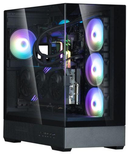 Корпус Zalman P40 Prism Black with window (P40PRISMBLACK)