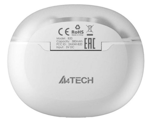 Навушники A4tech B20 Grayish White